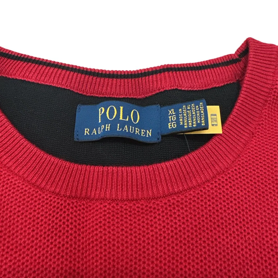 Мужской свитер красный Polo Ralph Lauren — фото 3