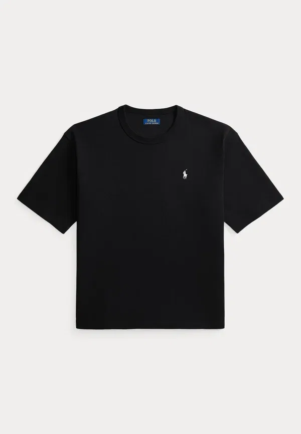 Футболка хлопковая Relaxed fit jersey crewneck t-shirt Polo Ralph Lauren, черный — фото 4