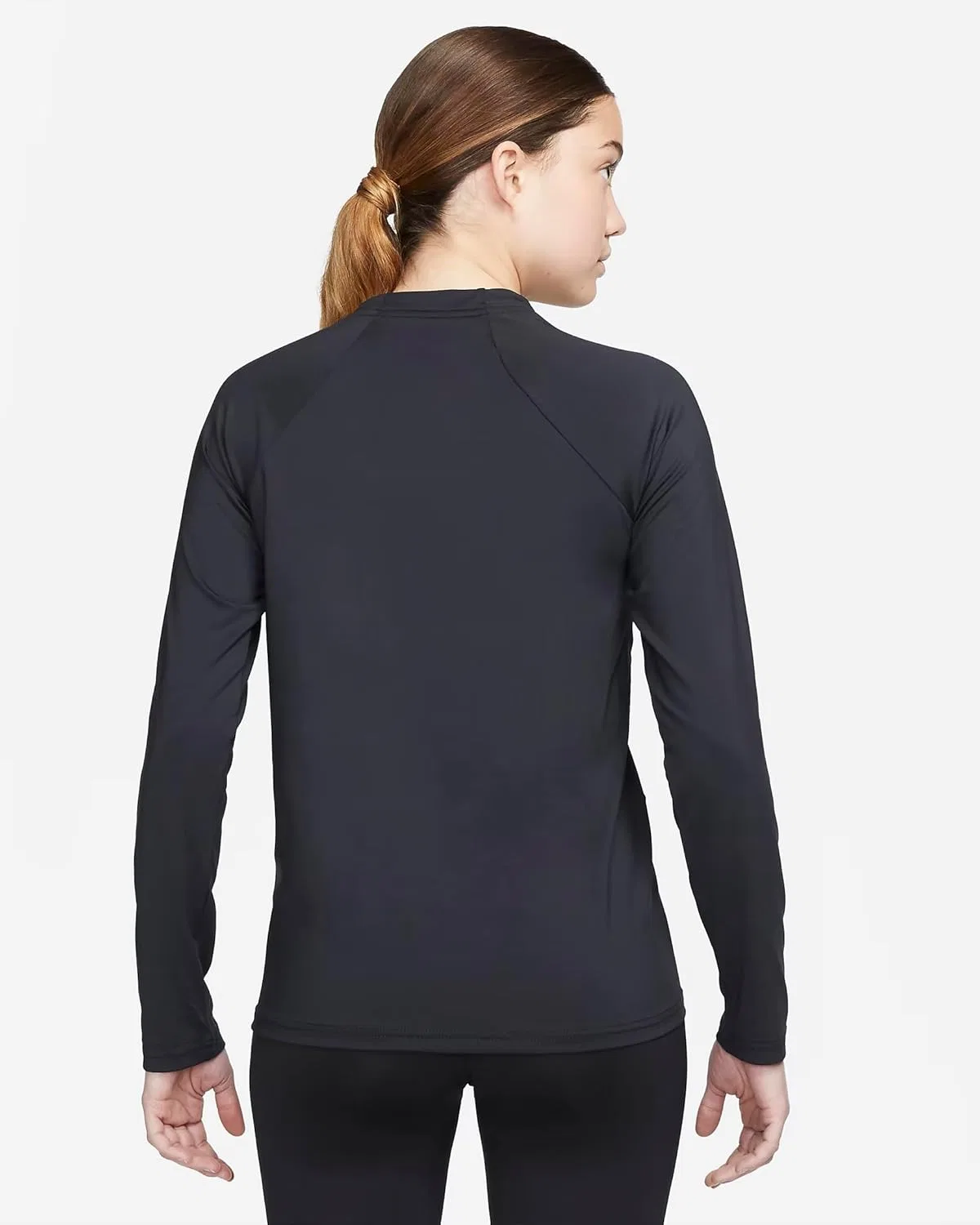 Женская длинная гидрозащитная рубашка для плавания Nike Essential, Black — фото 2