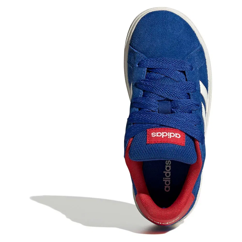 Детские кроссовки для девочек с замшевым верхом Grand Court 00S Adidas, Blue — фото 2