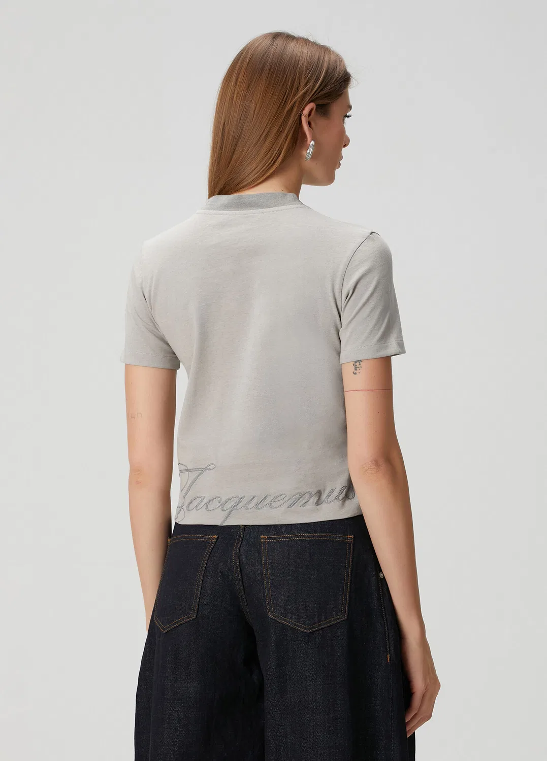 Футболка Atelier Femme Jacquemus, gri — фото 4