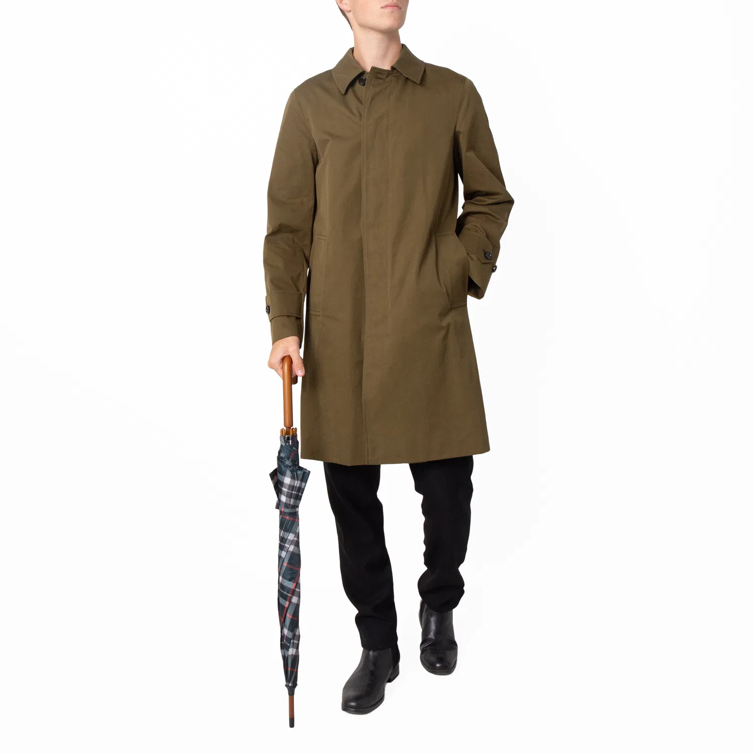 Пальто автомобильное хлопковое Cotton Gabardine Car Coat Burberry, Furrow