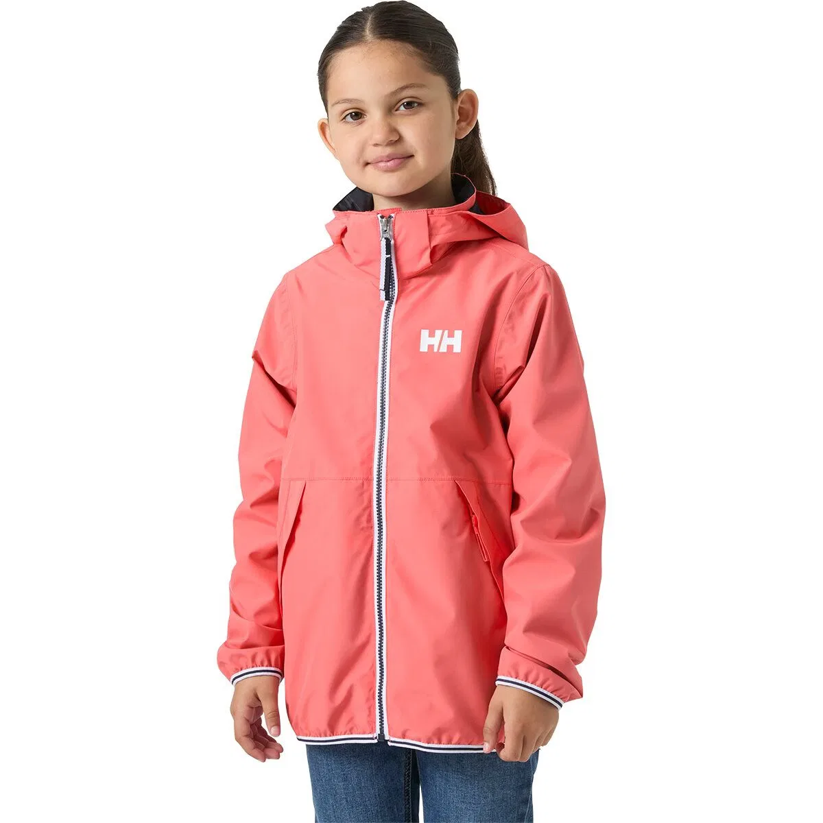 Детский дождевик с принтом Koster Rain Jacket Helly Hansen, Sunset Pink