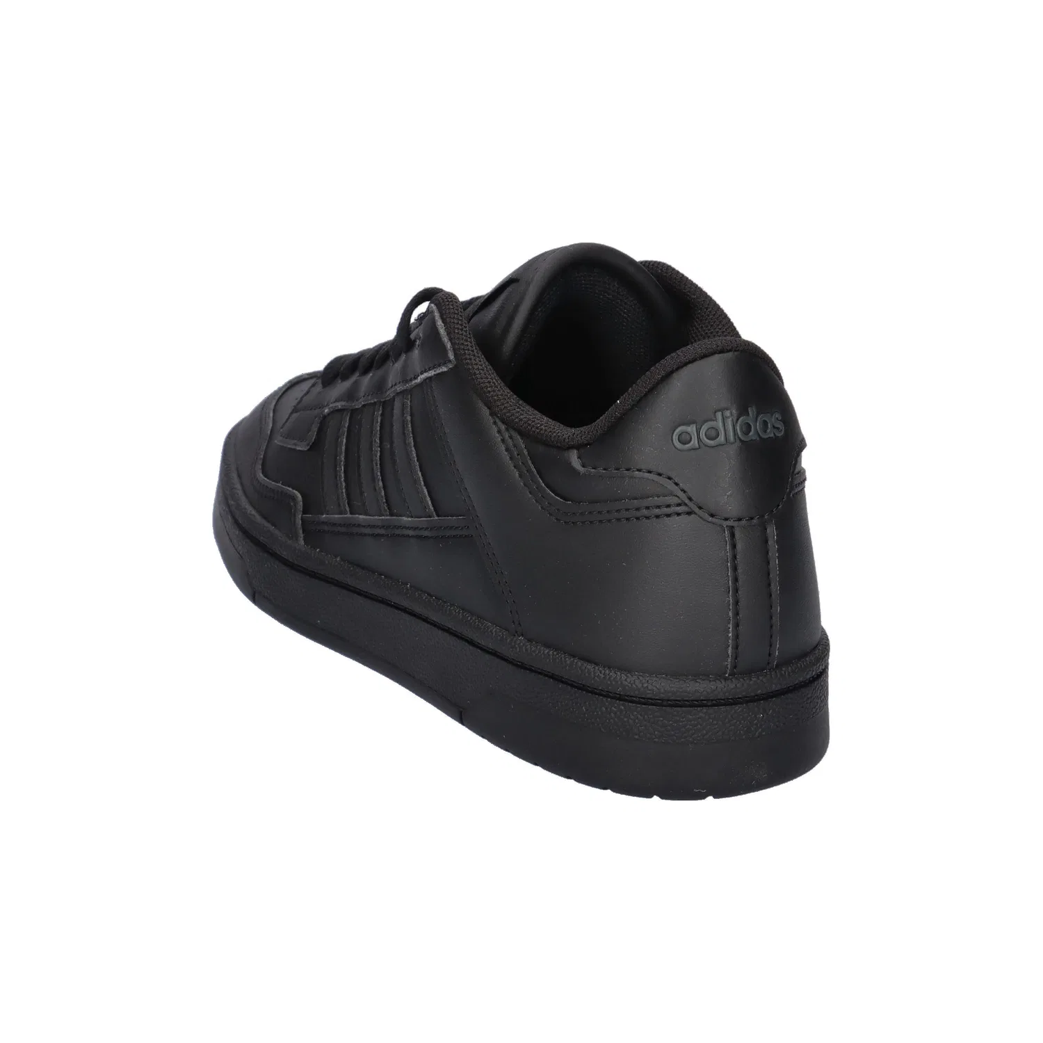 Детские кроссовки с высоким качеством Rapid Court Low J Adidas, Schwarz Grau Schwarz — фото 4