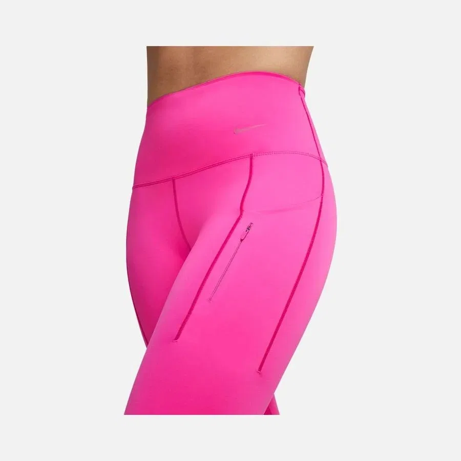 Женские леггинсы с высокой посадкой Dri-Fit Go Firm-Support High-Waisted 7/8 Running Nike, Розовый — фото 3