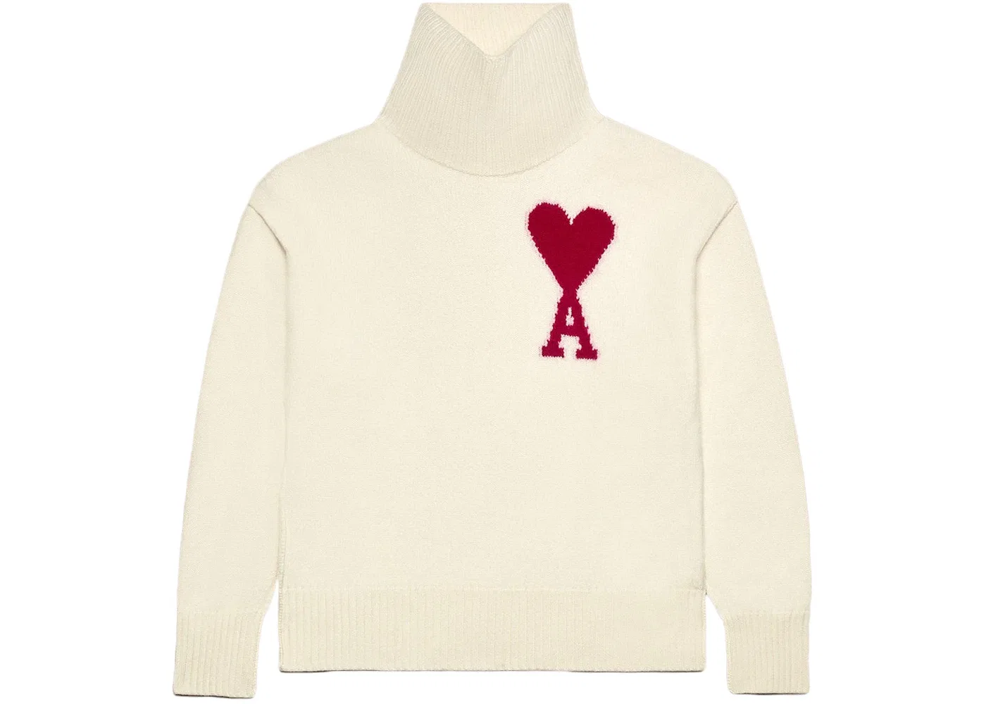Мужской свитер с принтом Ami De Coeur Ami Paris, Off-White/Red