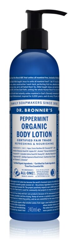 

Освежающий лосьон для тела с увлажняющим эффектом Dr. Bronner’s Peppermint