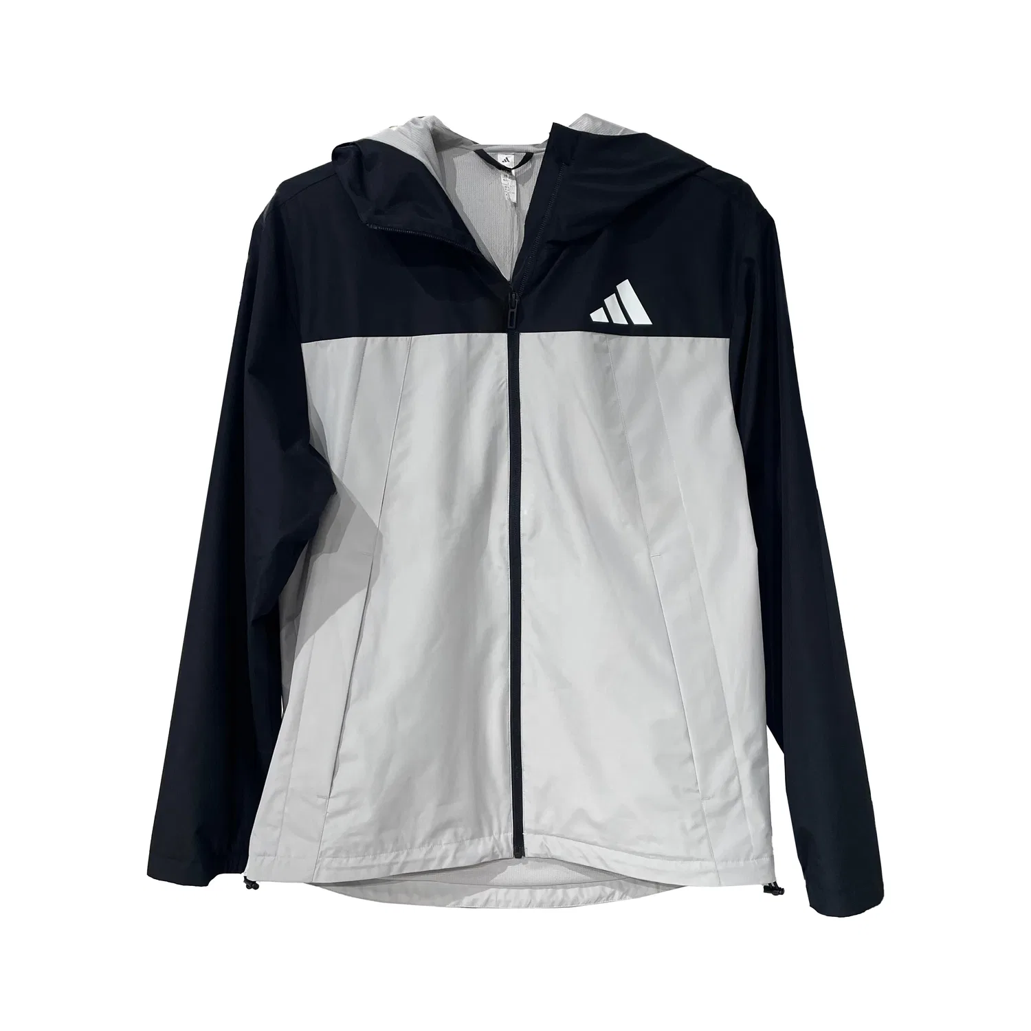 Куртка унисекс Black/White с капюшоном, умеренная Adidas