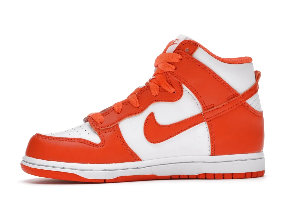 Детские кроссовки для дошкольников Nike Dunk High Nike, White/Orange Blaze — фото 3