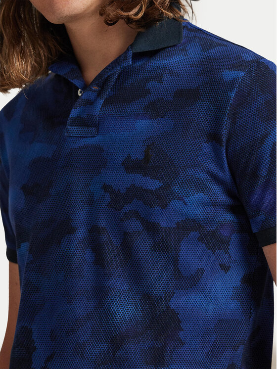 Футболка custom slim fit 710P04010001 Polo Ralph Lauren, синий — фото 4