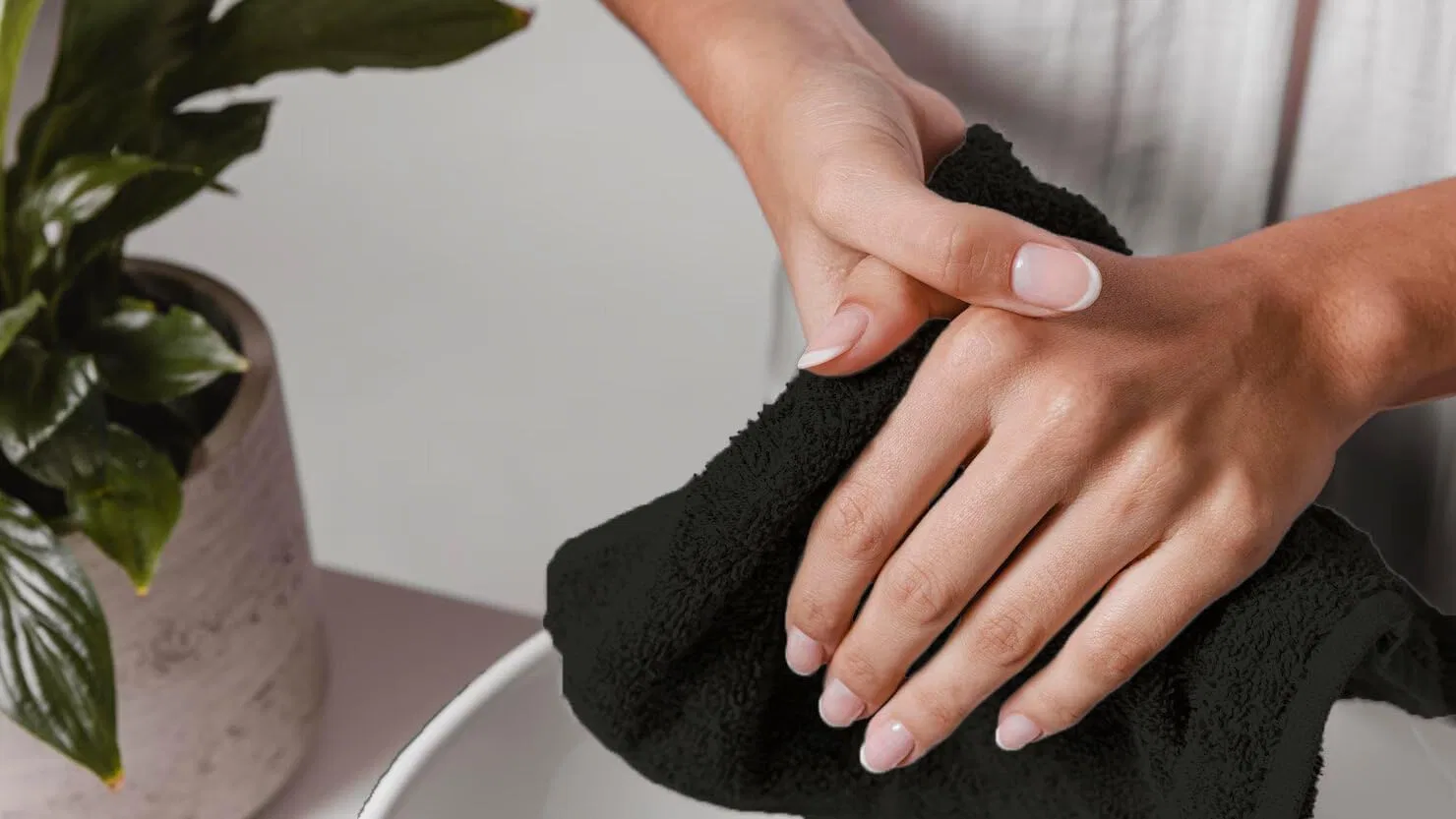 Махровые салфетки для лица, Avalon Towels, 36 шт, 30.5x30.5 см, Черный — фото 3