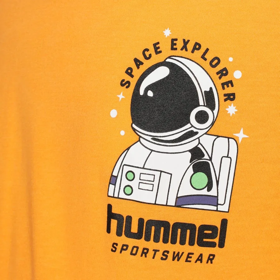 Детская футболка с длинным рукавом Laısa Hummel, Оранжевый — фото 4