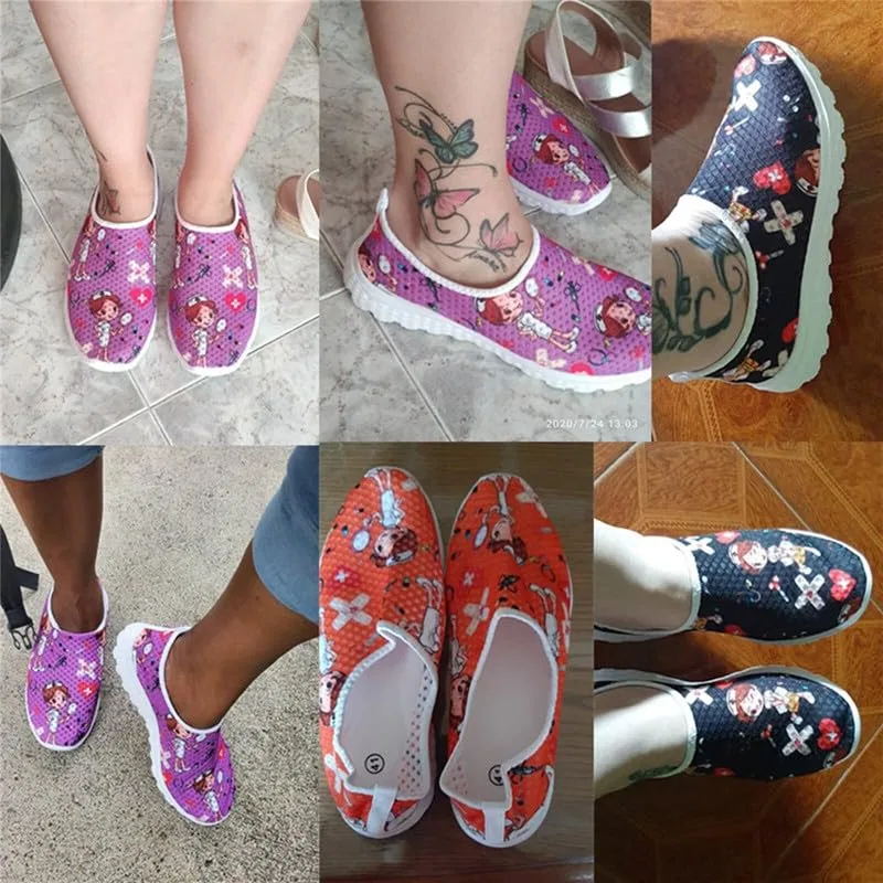 Детские кроссовки для девочек с принтом Funky Skull Womens Diamond Pattern Sunflower American Flag Sports Trainers Training Shoes Garronmavis, Rock Funky Skull Pittura — фото 2