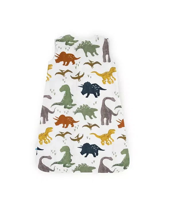 Детский спальный мешок для новорожденных из муслина Little Unicorn, Dino Friends — фото 4