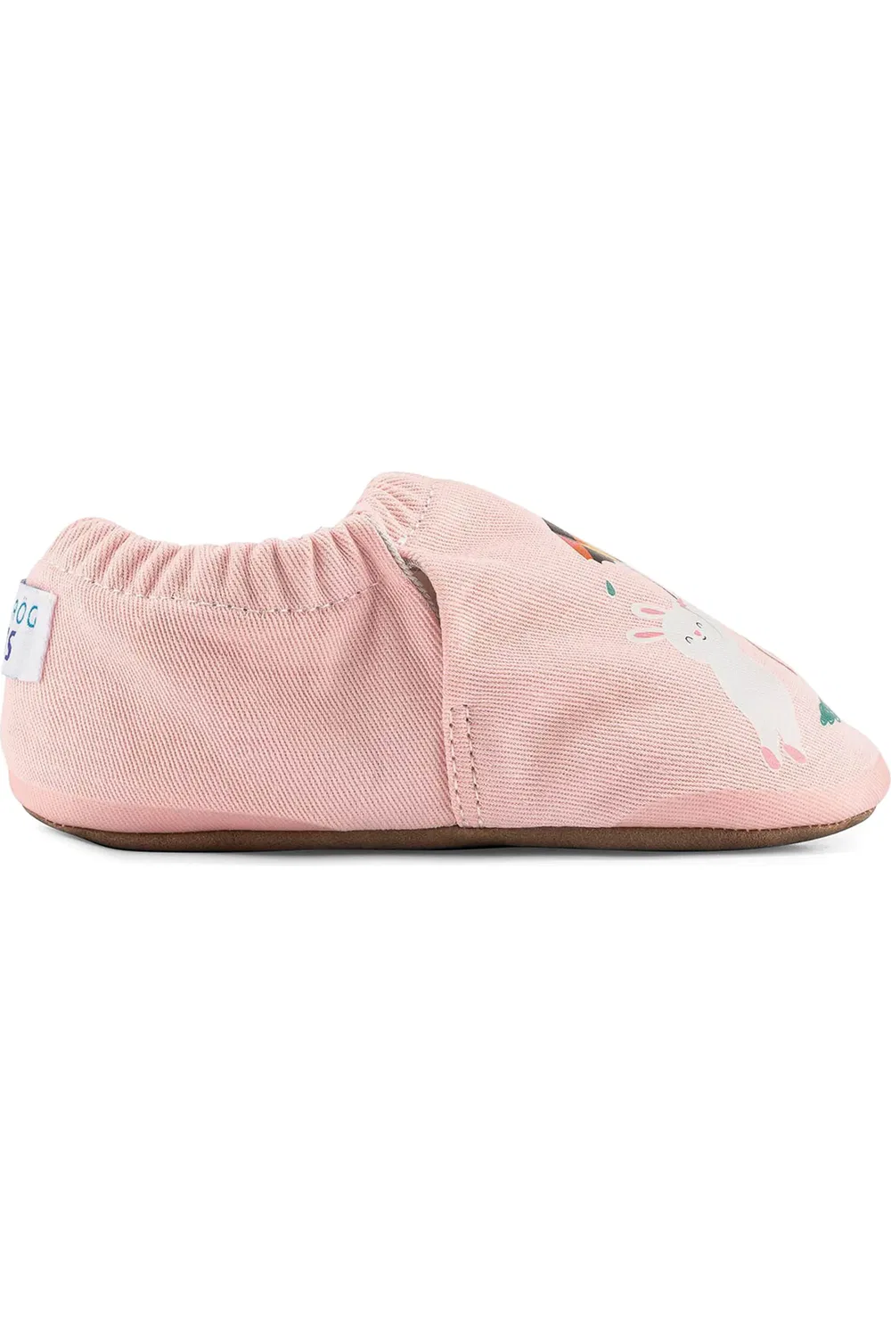 Детские туфли слипоны на плоской подошве Jack Rabbit Hopfrög Kids, Powder Pink — фото 2