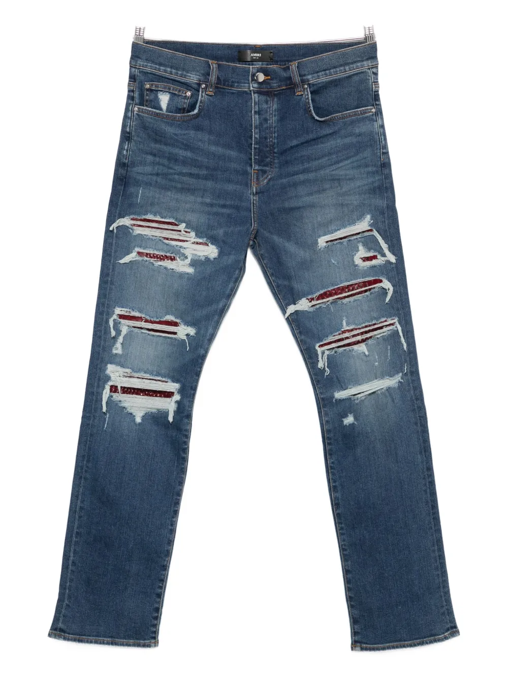 

Потертые джинсы AMIRI, синий
