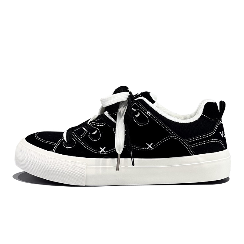 

Мужские низкие кроссовки для скейтбординга Individual Niche Original Hong Kong Chic Design, черные VANSSI, Black
