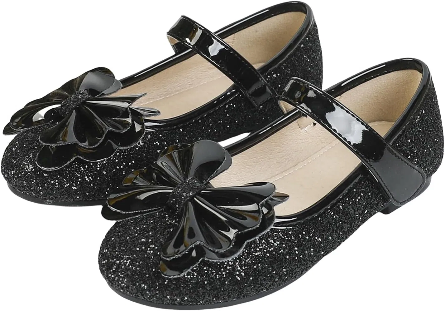 Детские балетки для девочек с бантом Mary Jane Bling Flats, Black