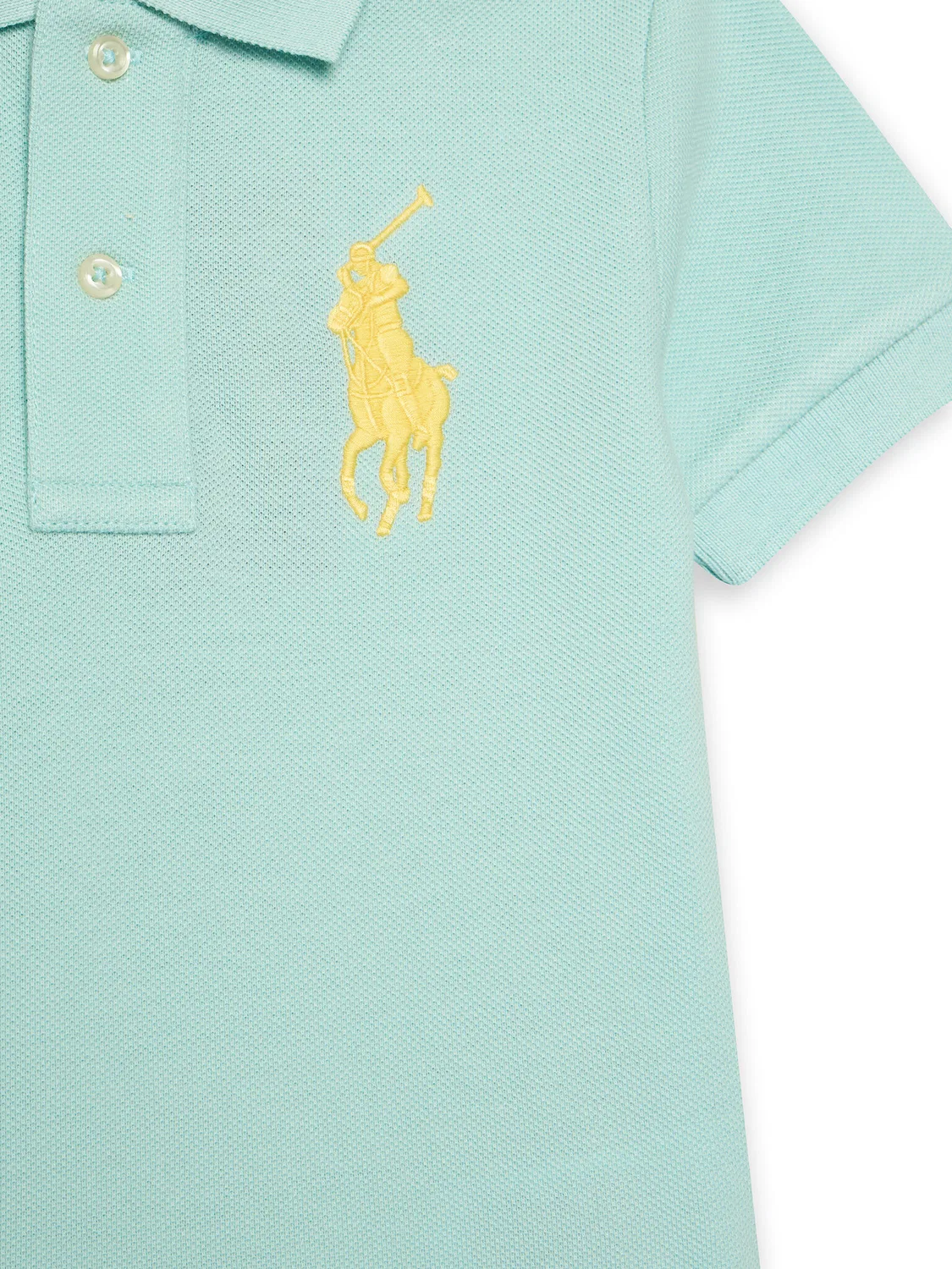 Поло стандартного кроя для мальчика Polo Ralph Lauren, бирюзовый — фото 3