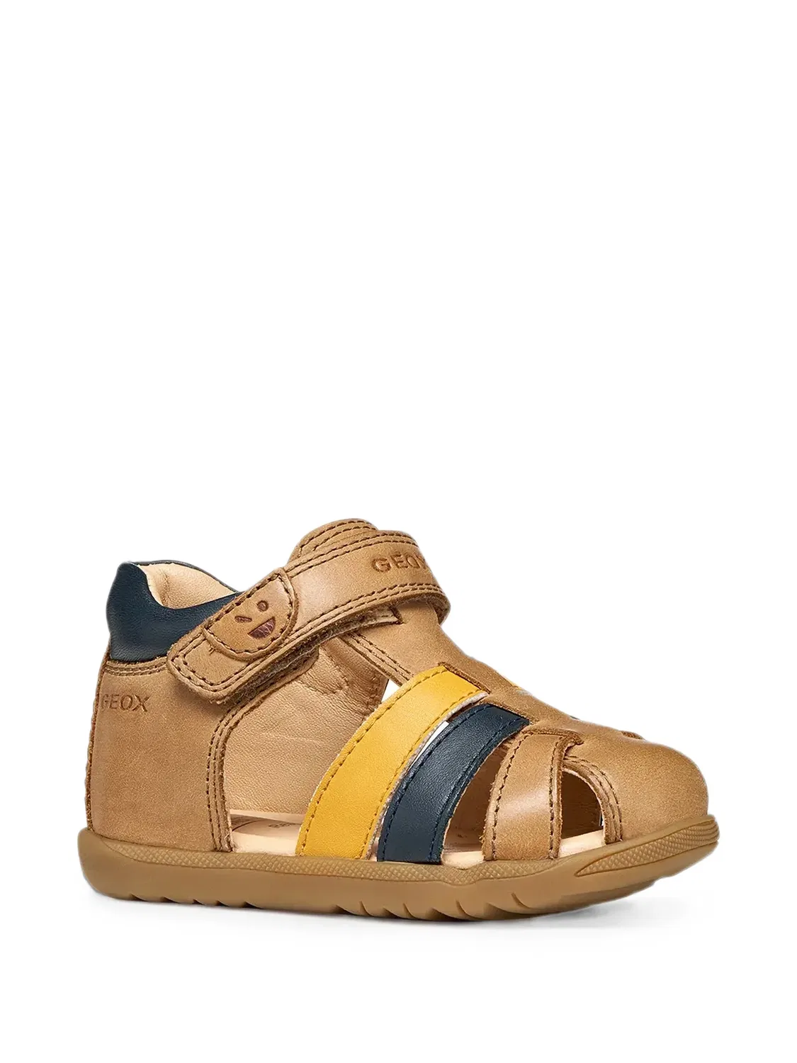 Сандалии Macchia на липучках Geox Kids, нейтральные цвета