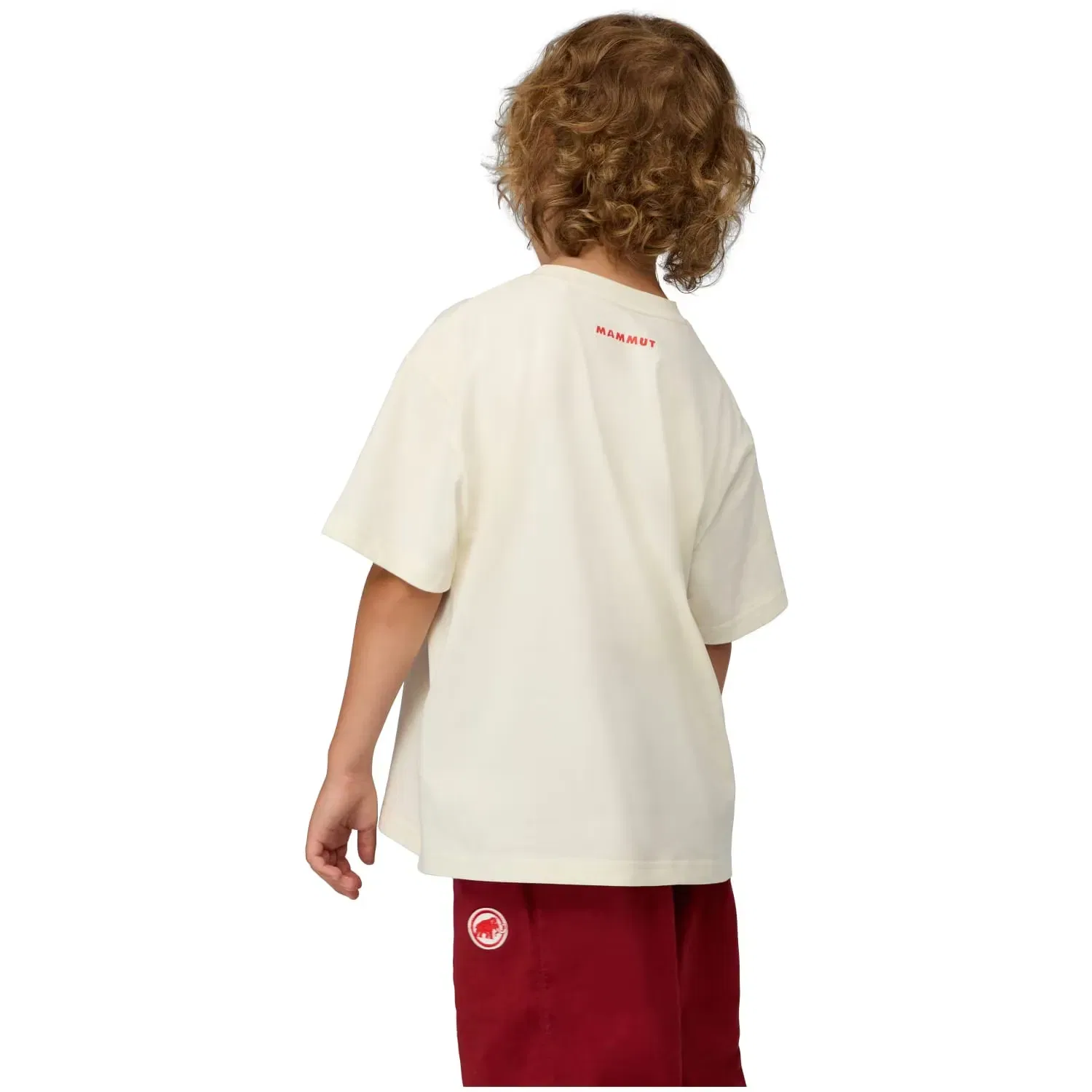 Детская футболка для мальчиков хлопковая BASE CLIMBING KIDS Mammut, Blanco — фото 2
