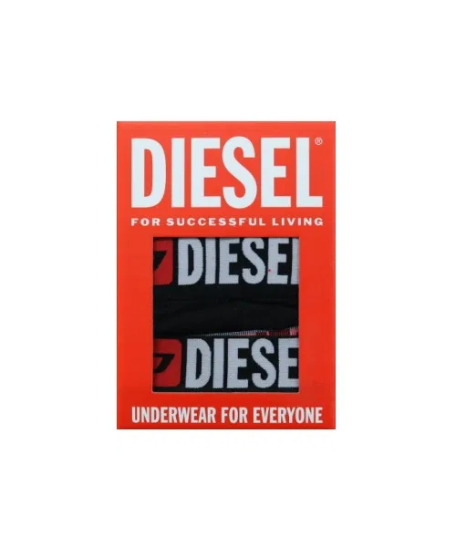 Мужской комплект трусов-слипов с принтом DIESEL, Черный — фото 2