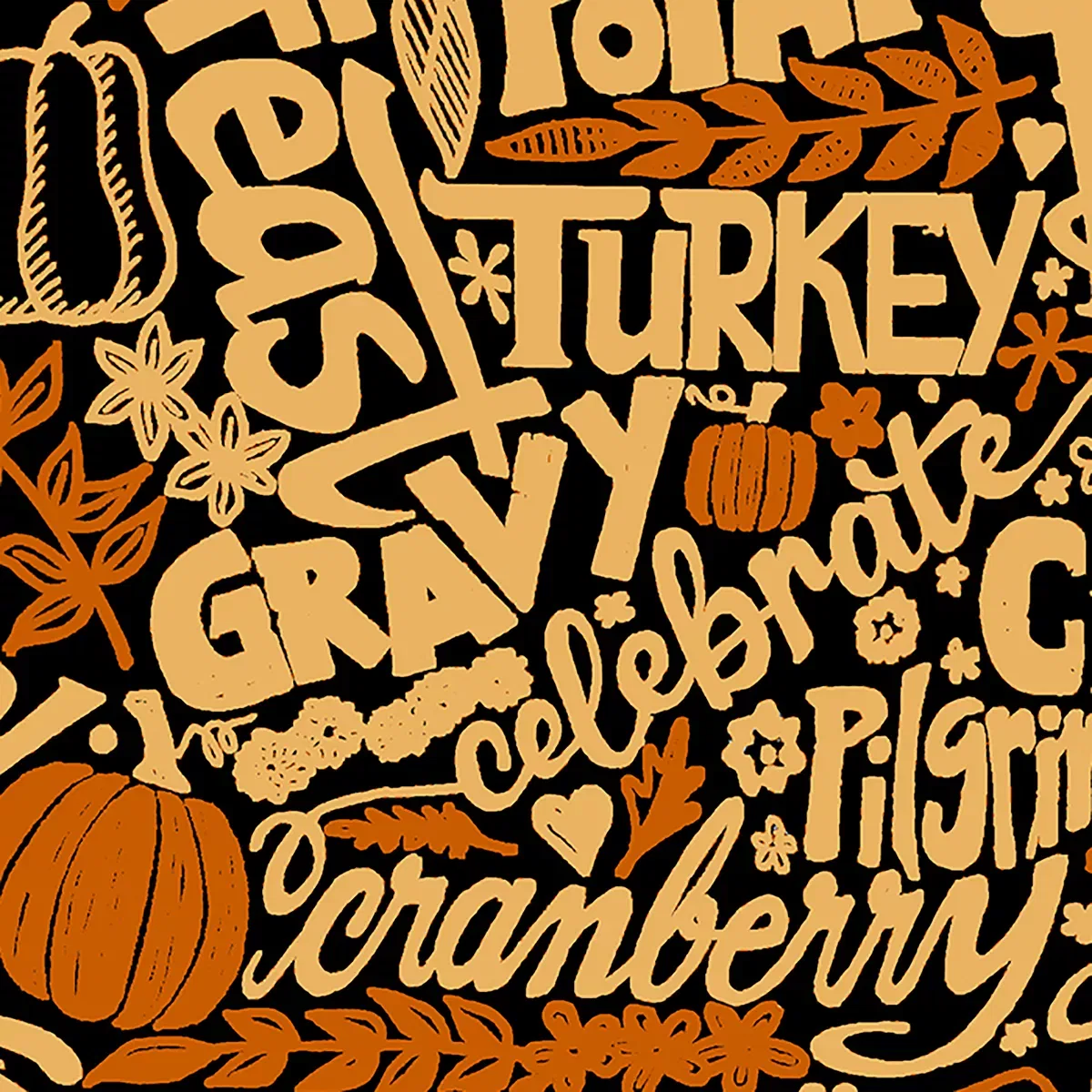 Детское платье-свитшот для девочек с принтом Thanksgiving Heart LA Pop Art, Black — фото 3