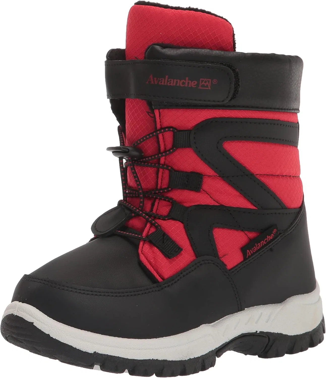 Детские утепленные снежные ботинки Avalanche, Black/Red