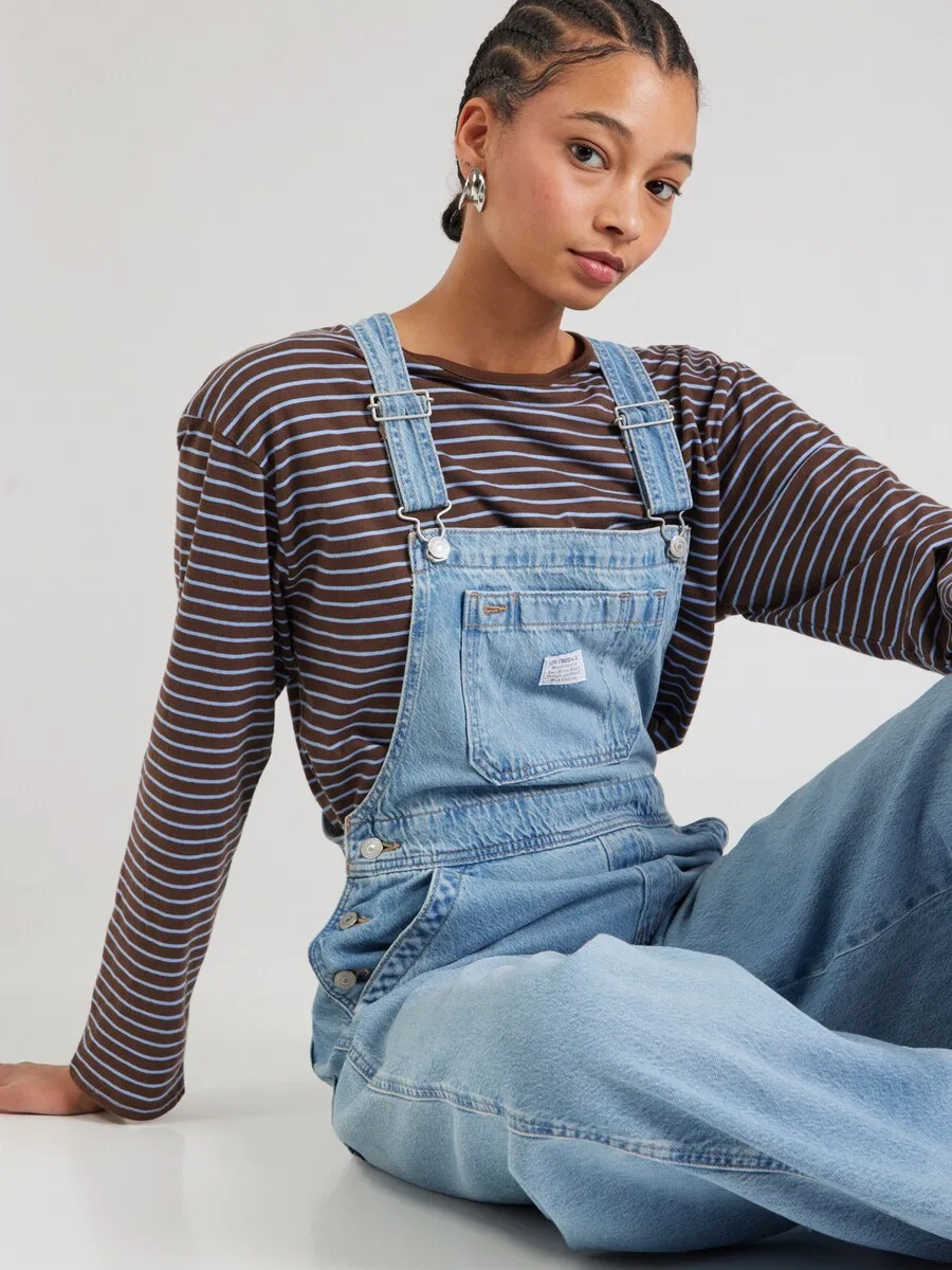 Джинсовый комбинезон LEVI'S с широкими штанинами, размер 'XL Overall', синий деним — фото 2