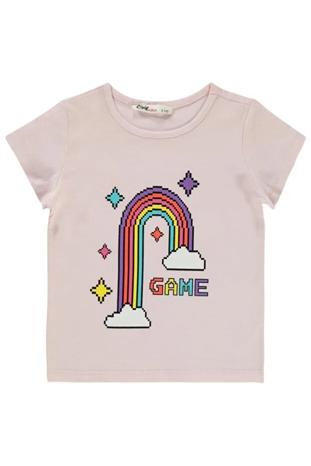 Детская футболка для девочек хлопковая Pink Sherbet Girly T-Shirt Civil Girls, Pink Sorbet