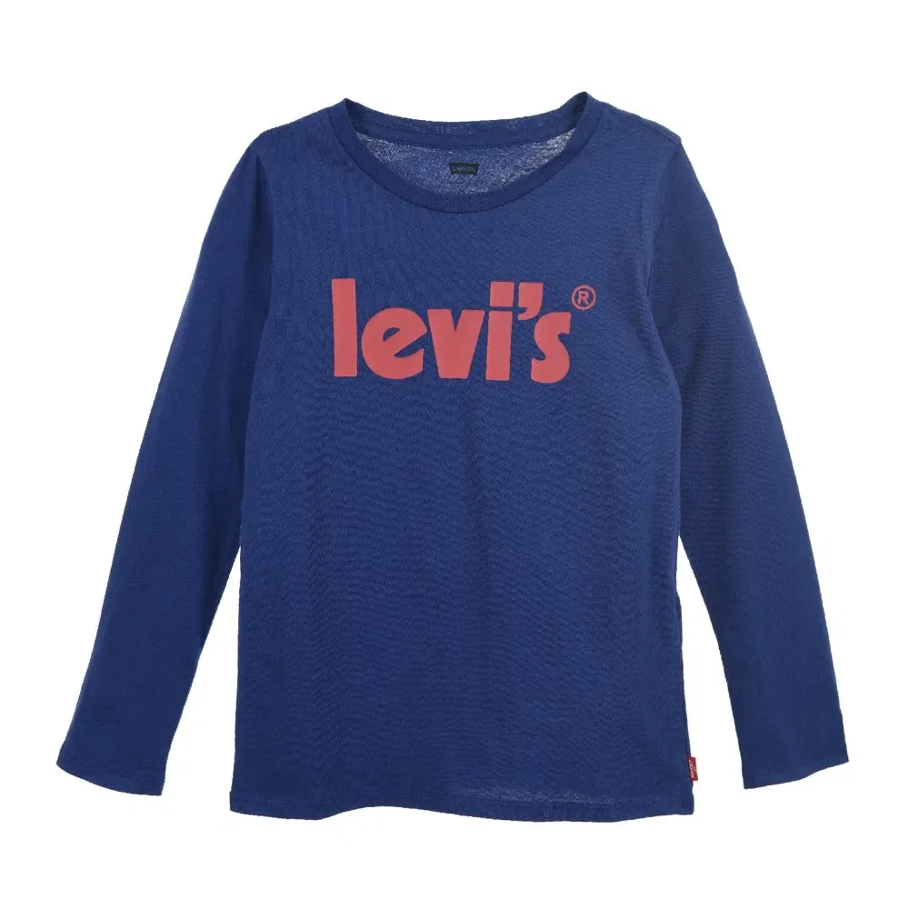 Футболка с длинным рукавом Poster Logo Levi's, фиолетовый