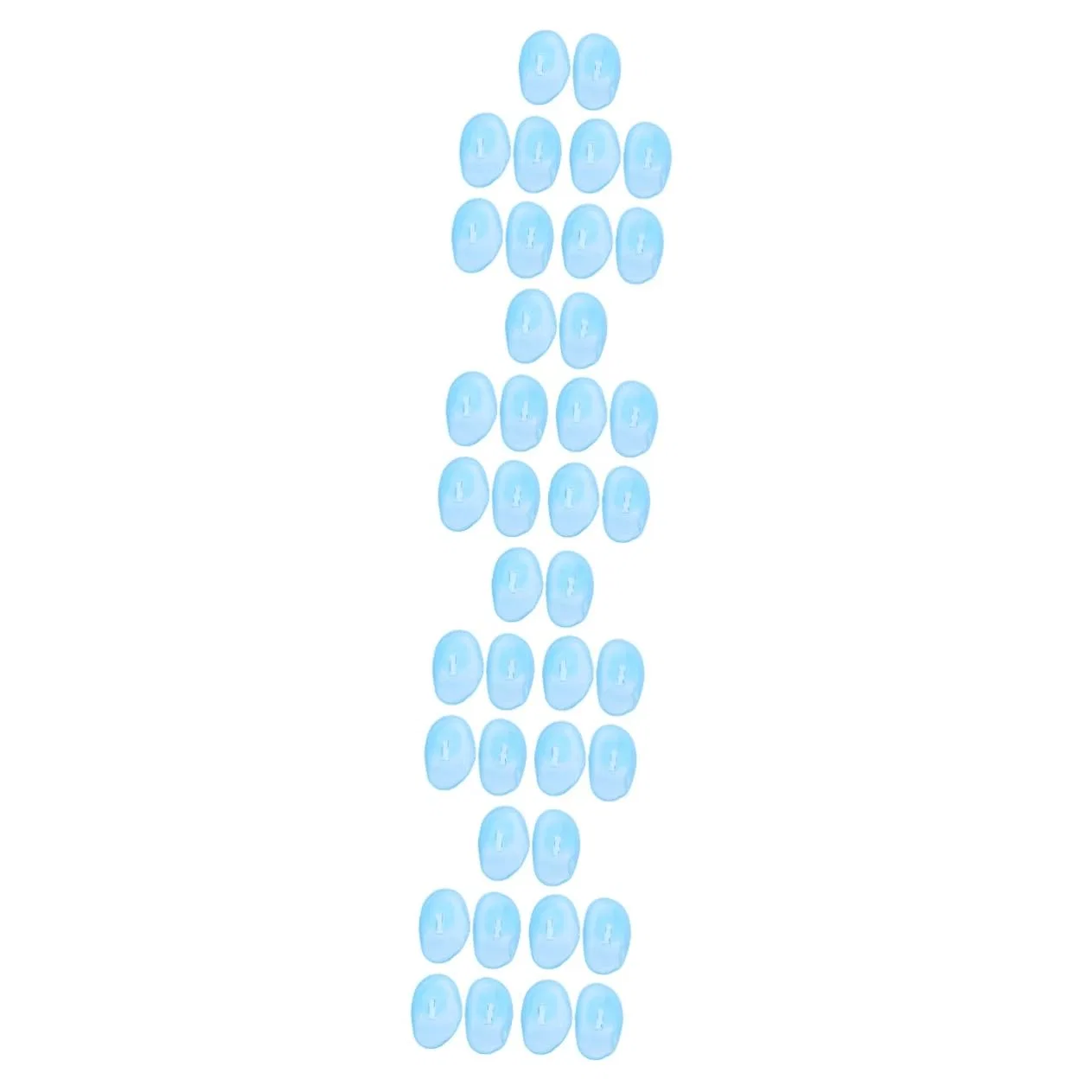 Защитные наушники для волос FOMIYES, 24 пары, силиконовые, Sky Blue