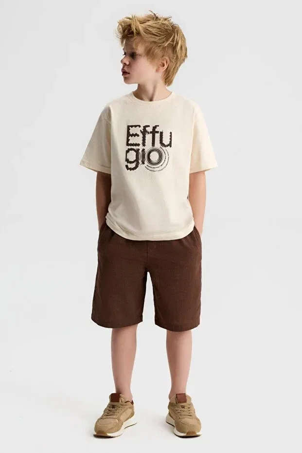 Детские шорты для мальчиков однотонные Nk Kids, Brown