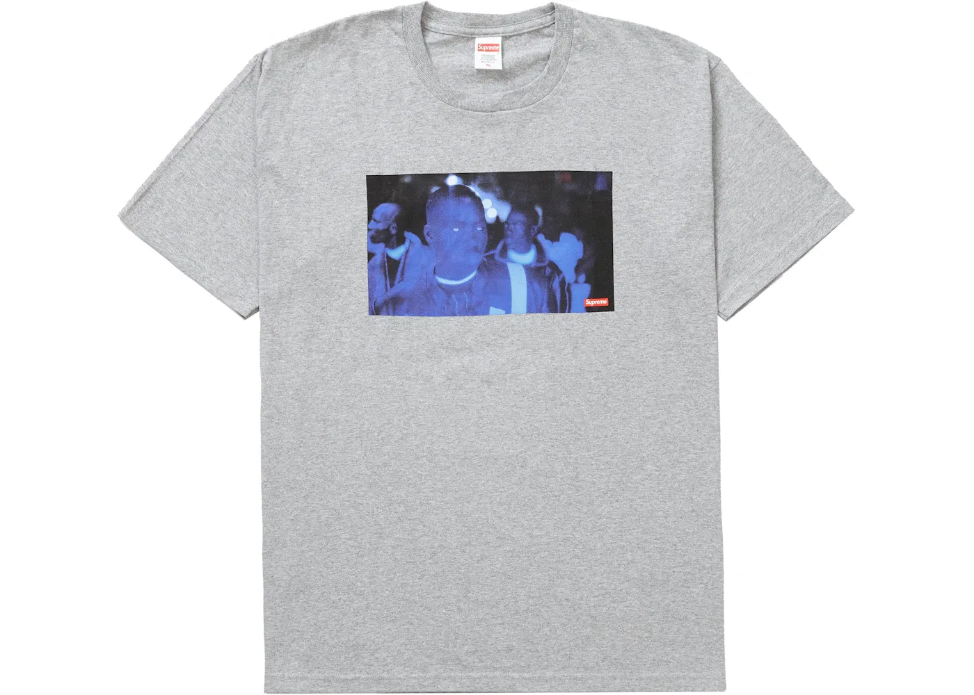 Мужская футболка с принтом Supreme America Eats Its Young Tee, Heather Grey