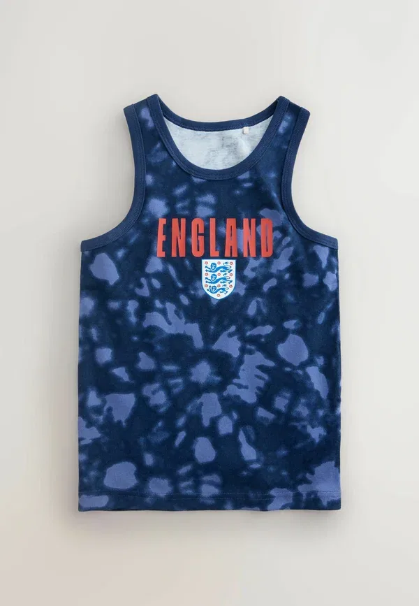 Топ из хлопка, Regular fit - england fa vests 3 pack, Next, красный, белый, navy — фото 4