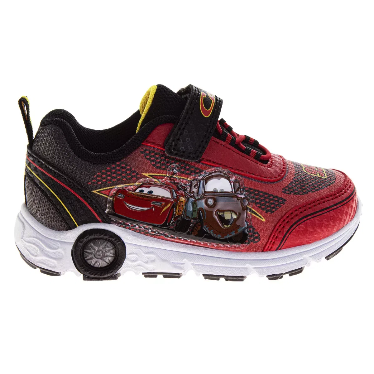 Детские кроссовки для мальчиков со светящимися элементами Disney Pixar Cars, Цвет Red Black — фото 2