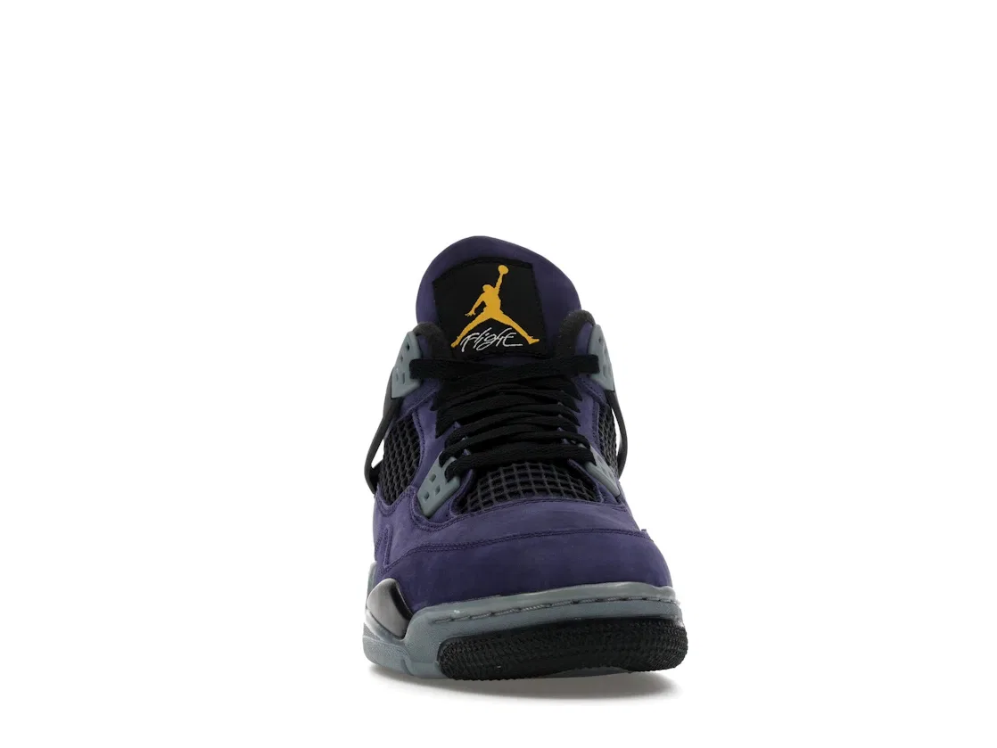 Детские кроссовки Lifestyle Lakers Jordan 4 Retro, Imperial Purple/Multi-Color — фото 2