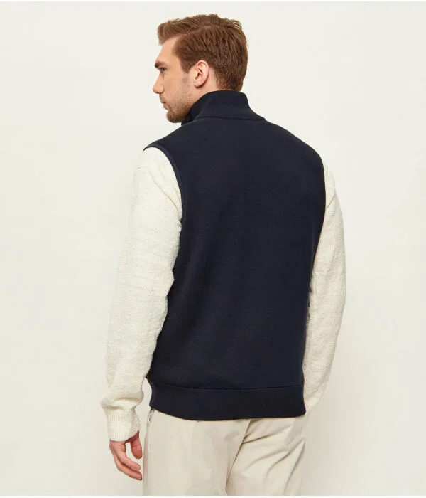 Мужской жилет Slim Fit H-Urwin BOSS, Blu Marino — фото 3