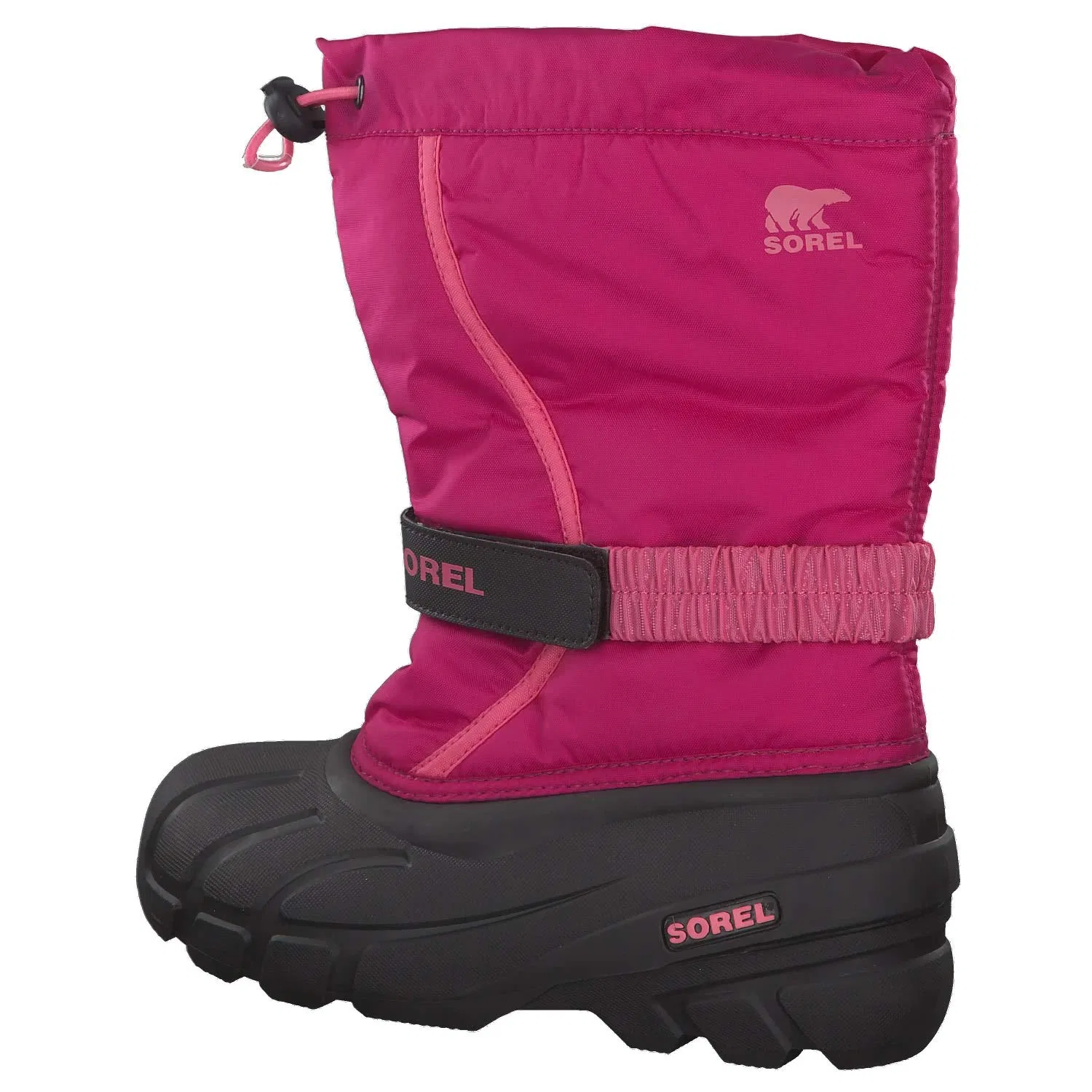 Детские зимние ботинки для девочек Youth Collection Flurry Boot Sorel, Deep Blush Tropic Pink — фото 3