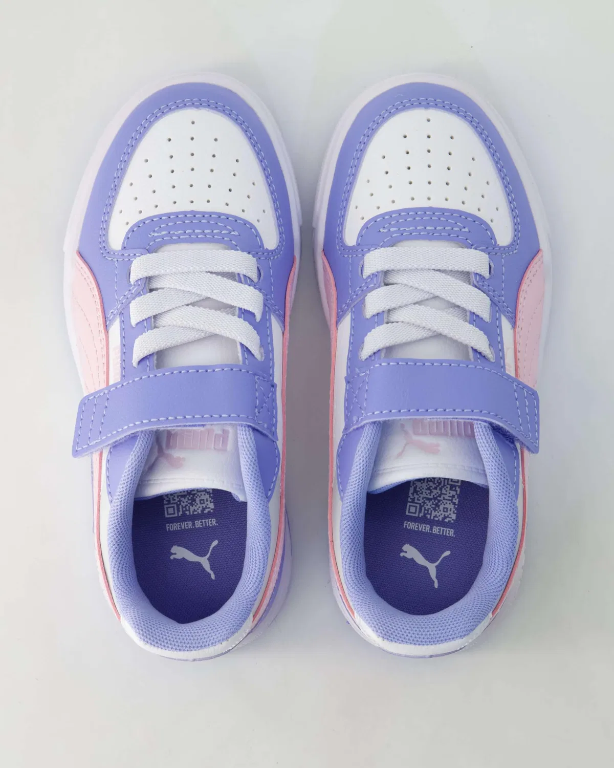 Детские кроссовки для мальчиков с принтом Caven III Holo 2.0 PUMA, III Block Intense Lavender Pearl Pink White — фото 4