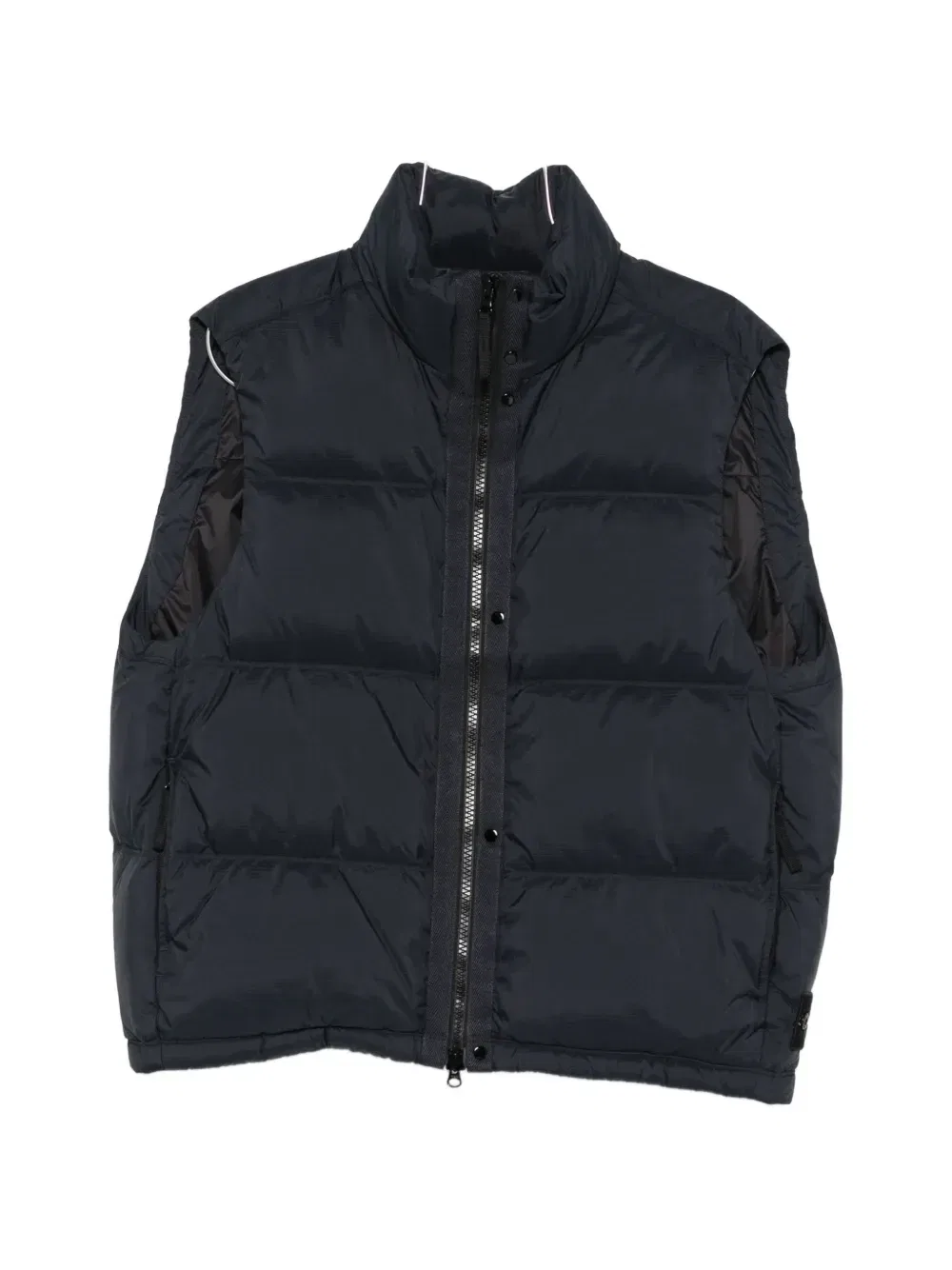Утепленный жилет из рипстопа Stone Island, синий