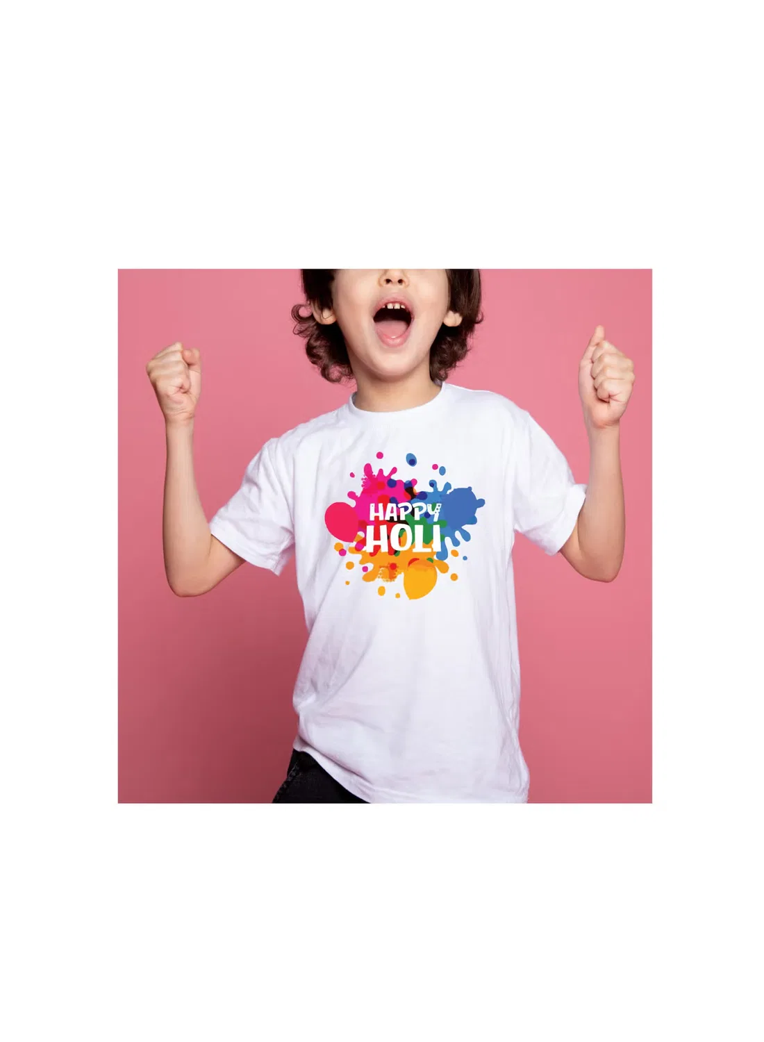 Футболка с принтом хлопковая Holi Printshop4Me, дизайн 1 — фото 4