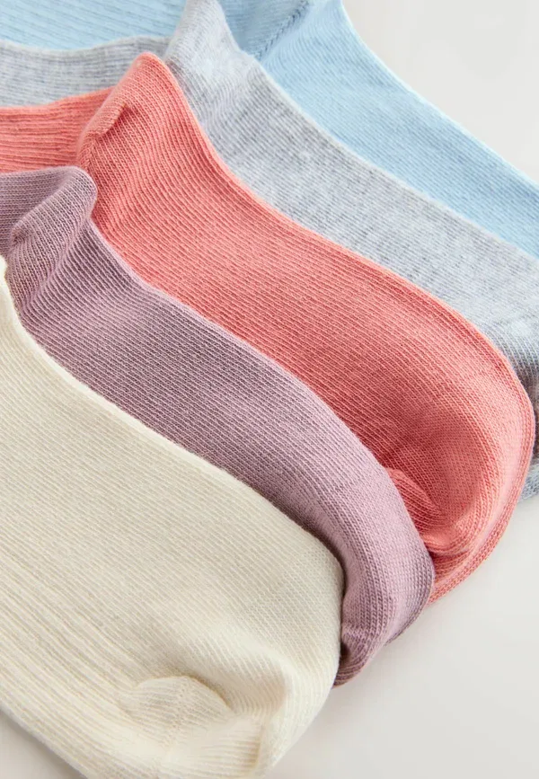 Носки с рюшами 5 пар, хлопок, Ruffle frill 5 pack, Next, мультиколор — фото 3