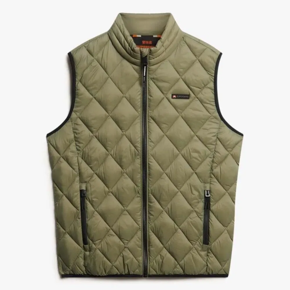 Жилет Diamond Quilt Fuji Lite Superdry, зеленый — фото 3