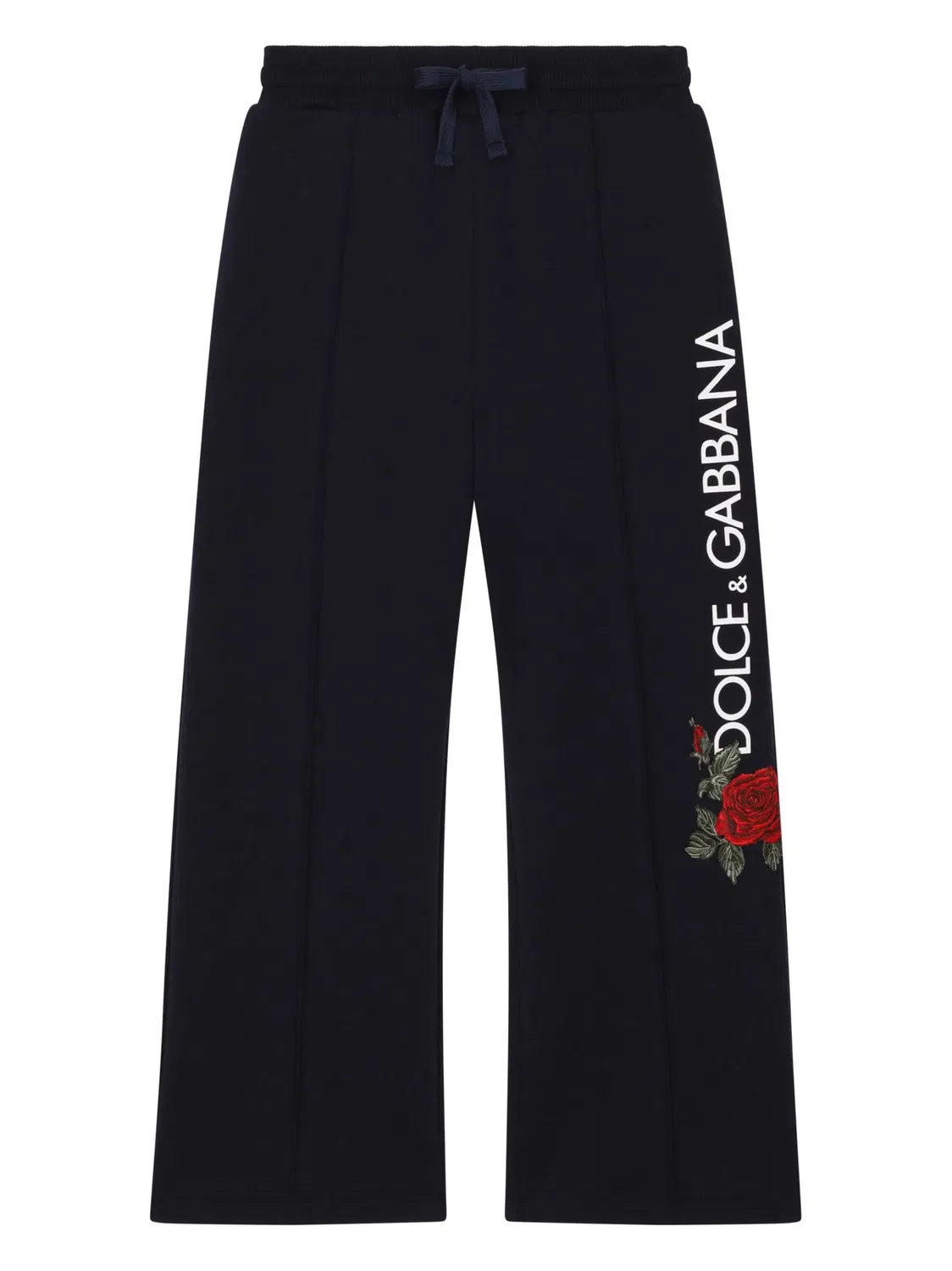 Брюки-трекки с логотипом Dolce & Gabbana, темно-синий