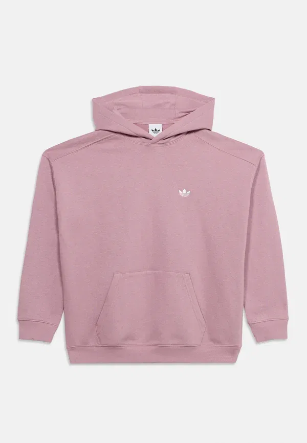 Худи оверсайз для подростков и унисекс - толстовка с капюшоном Adidas Originals, сиреневый — фото 3