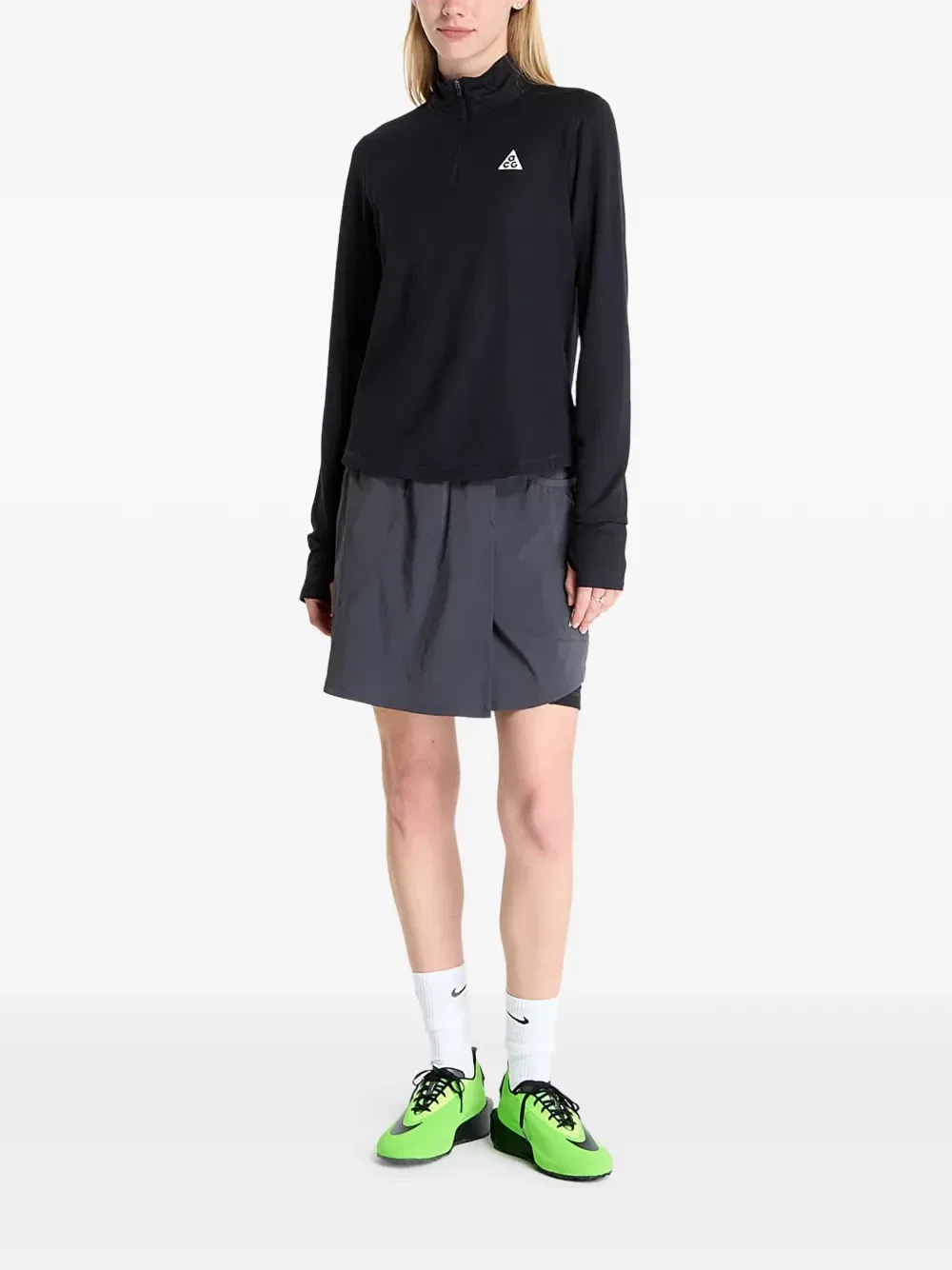 Топ ACG Dri-FIT с воротником на молнии Nike, черный — фото 2