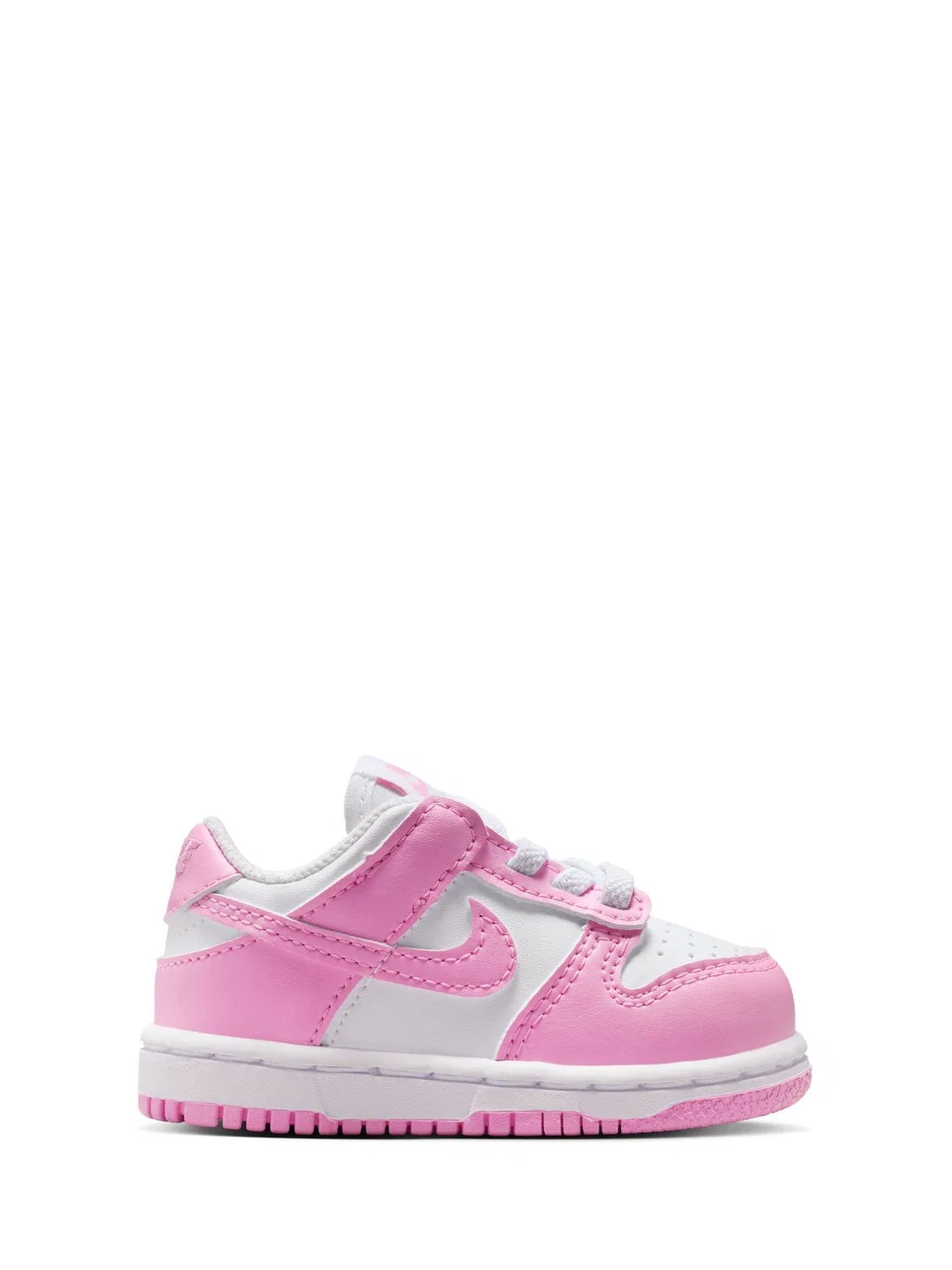Кроссовки Nike Dunk Low, бело-розовые