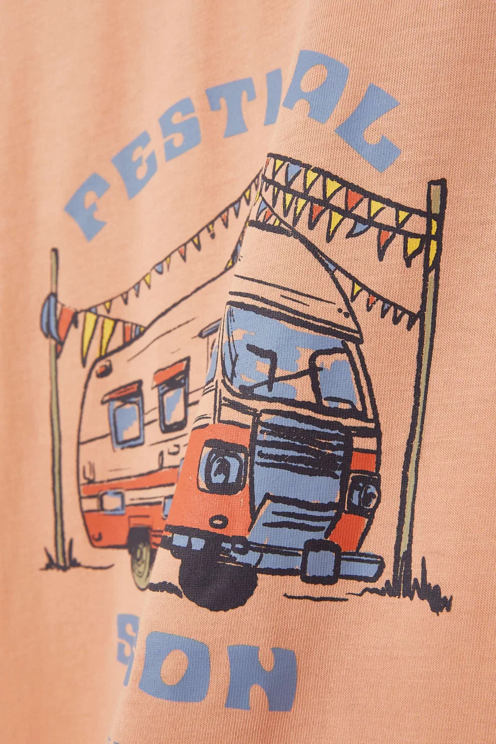 Футболка с принтом Festival Camper Hackett London, оранжевый — фото 2