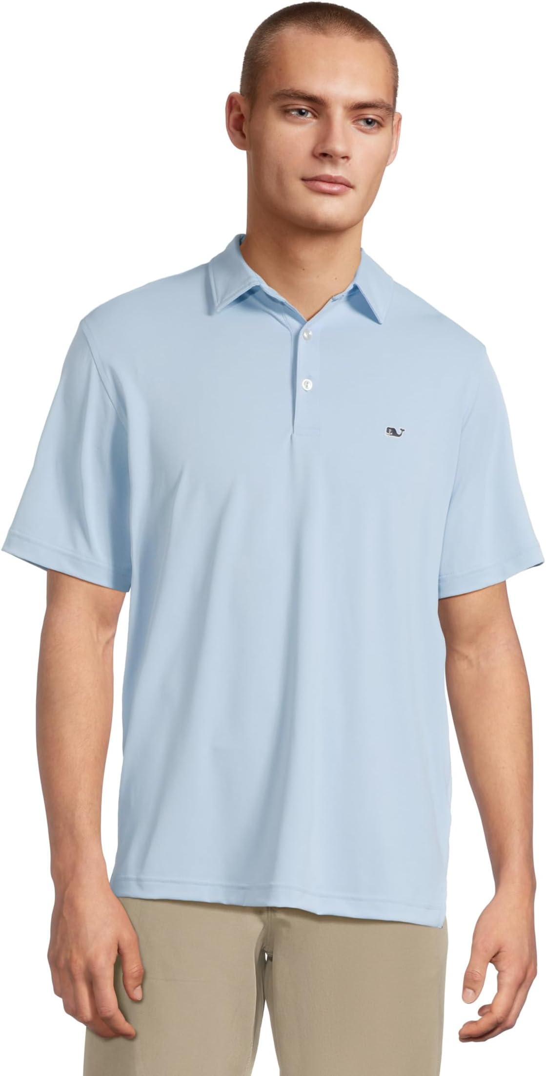 

Футболка Vineyard Vines Solid Sankaty Polo, цвет Jake Blue